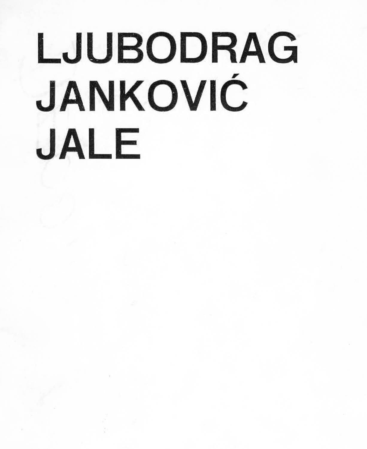 Ljubodrag Janković Jale: drawings, graphics