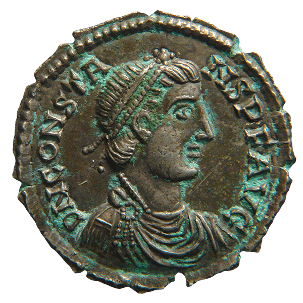 Новац Констанса II, узурпатора Западног Римског царства