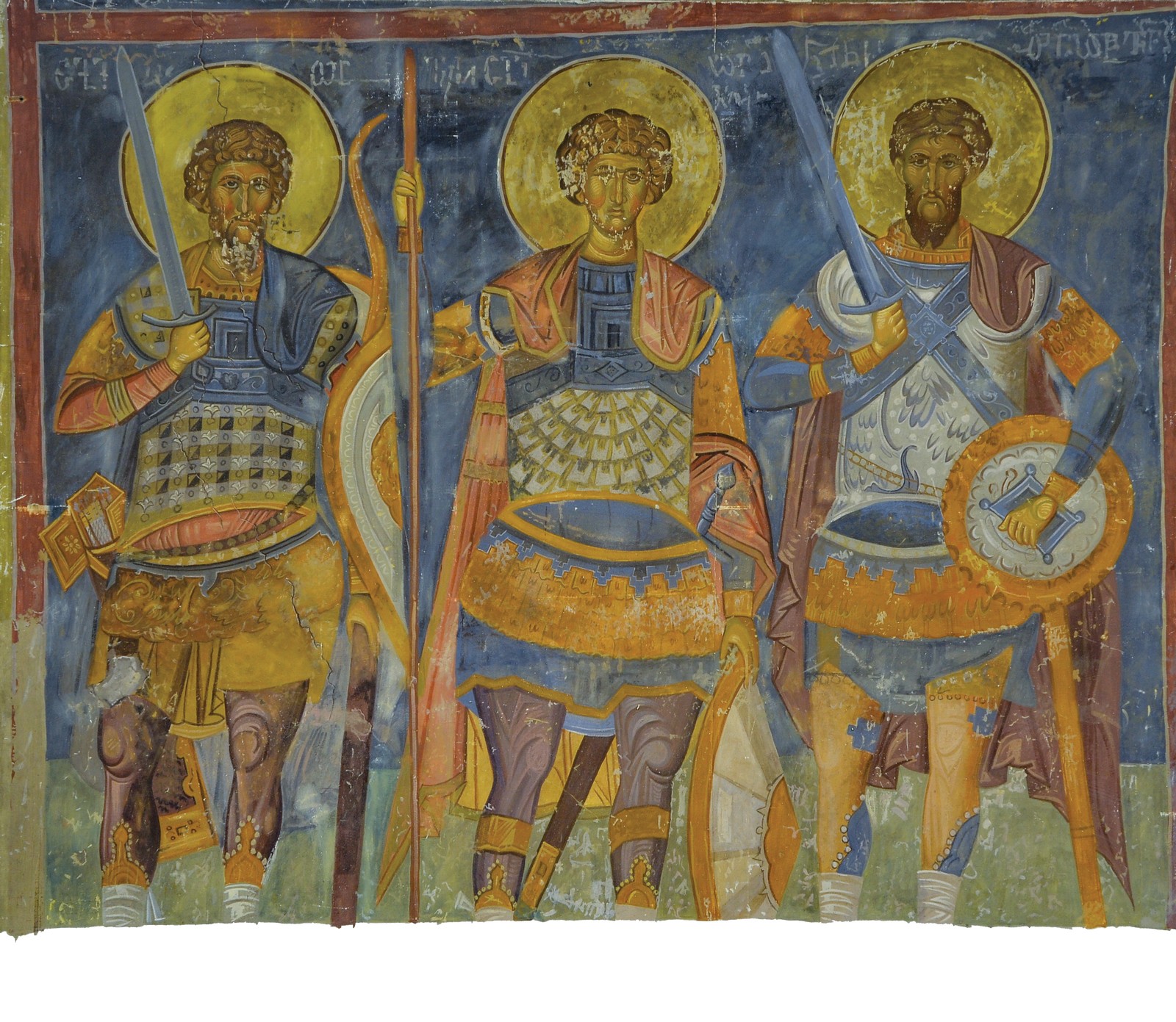 Свети Теодор Тирон, Георгије и Теодор Стратилат, манастир Раваница