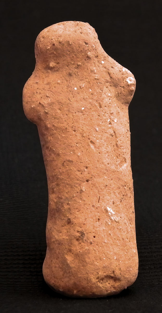 Miniature, stylized, columnar, anthropomorphic figurine