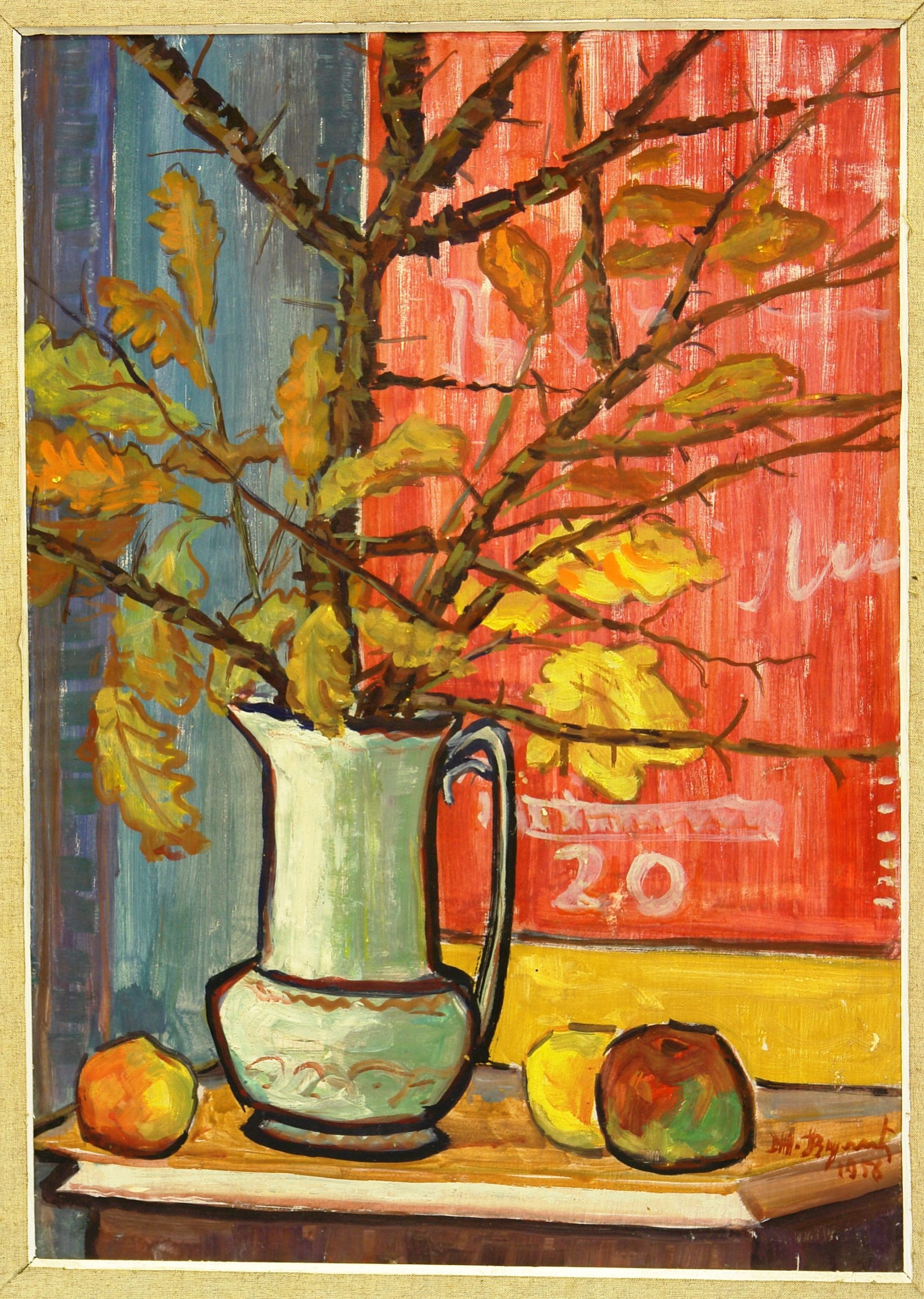 Still life with dry leaves